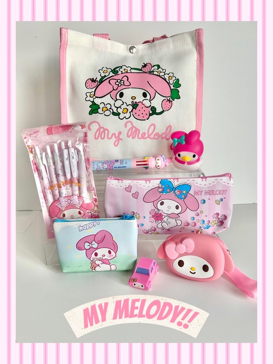 My Melody Handbags - 💖My Melody Adorable 8-Piece Tote Bag Bundle!
